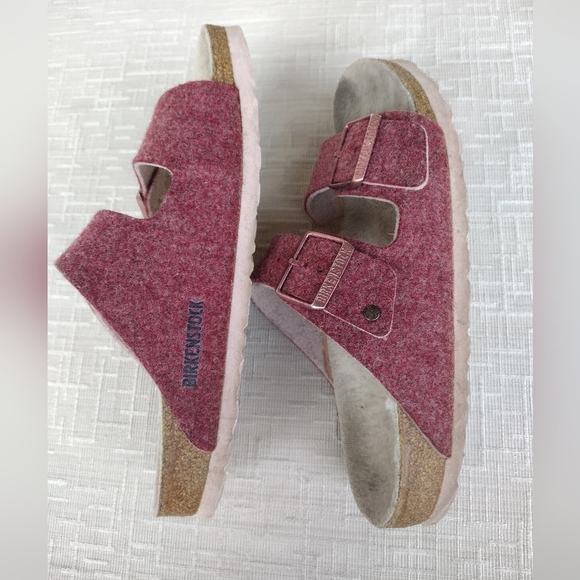 Birkenstock Women's Arizona Raspberry Synthetic Sandal Size 38 US 7 - Picture 5 of 6